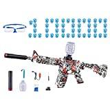 qiyifang Electric Gel Blaster Gun Toy，M16 Gel Ball Blasters with 10000 Gel Ball and Goggles,USB rechargeable shooting game toy with 55 feet range,outdoor toys for Kids 14+