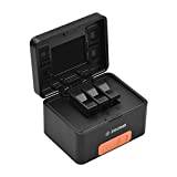 Benkeg PS-G10 Sports Camera Battery Charger Wireless Charging Case 3-slot Charging Box Built-in Large Capacity Battery with Type-C Input & Output USB-A Output Replaent for 10/9/8/7/6/5