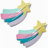 Claire's Club Shooting Star Snap Hair Clips - 2 Pack - Rainbow