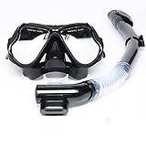 Snorkel Mask Set,Snorkeling Set With Diving Mask & Dry Snorkel, Scuba Diving, Adjustable Head Straps, Easy Breathing With Dry Top Snorkel, Suitable For Men, Women, Adult