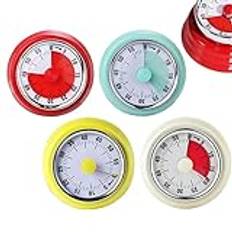 Mechanical Kitchen Timer Mechanical Kitchen Timer, Time Timer Visual Timer For Kids, 60 Minute Kitchen Countdown Cooking Timer Reminder, No Battery Required Magnetic Time Management Timer For Cooking,