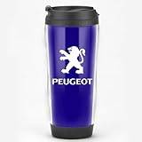 Car Travel Mug,for Peugeot Partner 2019-2023 Easy-Clean Leakproof On-The-Go Trave Cups Thermal Mug car Customized Gifts Car Accessories,B