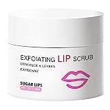 Sugar Lip Scrub,Organic Lip Balm Scrub for Lightening & Brightening Dark Lips - Lip Exfoliator Scrub, Sugar Lip Scrubs, Lip Sugar Scrub, Lip Care Products for Chapped Lips, Lip Scrubber, Lip Vesone