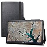 LIFANG Compatible with Nokia T20 Case,Slim Folio Folding Stand PU Leather Cover for 10.4" Nokia T20 Tablet,Black