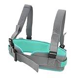 Safety Gait Assist Belt Quick Release Buckle 6 Handles Patient Transfer Belt for Elderly Handicapped Pediatrics Wheel Chair Use (Green)