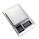 Digital Kitchen Scale, 3000g x 0.1g Stainless Steel Food Weighing Scale with Backlit LCD Display for Baking and Cooking, Includes 2Pcs AAA Batteries