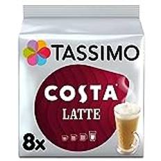 Tassimo Costa Latte Coffee Pods 1x 8