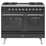 Ilve PD10INE3MG 100cm Milano Mixed Fuel Range Cooker - GRAPHITE