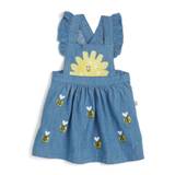 Stella Mccartney Kids Cotton Ruffled Dress (3-36 Months) - blue - 6 mth
