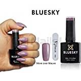 Bluesky Gel Nails, Move Over Mauve, Light Purple Plum, Nail Gel Polish UV LED Soak Off, 10ml, PLUS Gelnailsuk Nail File