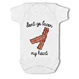 Dont Go Bacon My Heart Funny - Baby Vest, 6-12 Months, BSUBBS00419_06