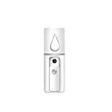 Frcolor Nano Mist Sprayer with Mirror and USB Rechargeable Handheld Mister Face Steamer Hydrating Moisturizing Machine