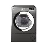 Hoover H-DRY 300 HLE H9A2TCER-80 9Kg Heatpump Tumble Dryer, Sensor Dry, Max energy saving, WIFI Connectivity, Graphite with Chrome Door