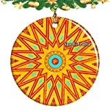 Saudi Arabia Hanging Ornament Christmas Tree Pendant Wedding Gift Holiday Decoration Ceramic Sheet
