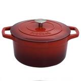 Red Cast Iron Casserole Dish 4.7L - Cookware by ProCook