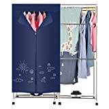 Aluminum Alloy 3-Tier Electric Heater Clothes Airer, 300w Save Energy  Electric Dryer Portable Drying Rack for Home Kitchen,Living
