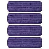 FACAIIO Mop Pads,Reusable And Washable Mop Refill Pads For Flash Powermop For Swiffer PowerMop,15"x 4.7" Microfiber Power Mop Pads Refill(Purple)