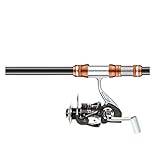portable Fishing Rod Fishing Pole Telescopic Fishing Rod & Reel Combo Carbon Fiber tralight Baitcasting Rods for Fresh & Saltwater Bass Salmon non-slip handle