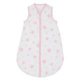 Pink Stars Organic Cotton Baby Sleep Bag - 2.5 Tog - 6 to 18 Months - Pink Stars