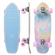 Flamingueo Surfskate – Skateboard, Skateboard Surfskate, 80AB Hardness, ABEC-7 Skateboard, Skateboard, Skateboard, Surfskate Slide, Adult Skateboard, Skateboard (Tie Dye)