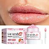 2022 New Lip Scrubs Exfoliator & Moisturizer - Lip Exfoliator Scrub and Moisturizer Kit, Lip Scrub, Natural Gentle Lip Treatment, Lip Scrub for Dark Lips (2Pcs)