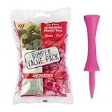 75 Bumper Pack Pink Masters Graduated Castle Golf Tees