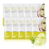 Coenzyme Q10 Bubble Face Mask Moisturising Nourishing Skin, Regulate the Water and Oil Balance of the Skin Pack of 10