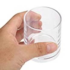Acrylic 200ml Premium Plastic Water Tumblers, Small Clear Whisky Glass Tea Cup, Fall-Proof, Durable,Anti-Slip For Red Wine, Foreign Wine,Drinking(Transparent)