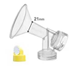 Maymom Breast Shield w/Valve and Membrane for Medela Breast Pumps (21 mm, Small, 1-Piece)