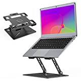 SGIN Laptop Stand, Adjustable Computer Stand, Portable Laptop Holder with Anti-Slip Design Compatible with All Laptops 10-16 Inches Silver