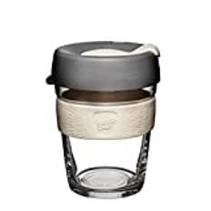 KeepCup Reusable Coffee Cup Splashproof Sipper - Brew Tempered Glass | 12oz/340ml - Chai