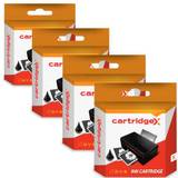 Compatible 4 Black High Cap Ink Cartridges For 364xl Photosmart Plus E All-in-one B210b