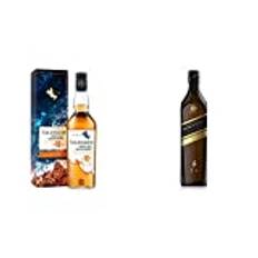 Johnnie Walker Double Black Label Blended Scotch Whisky 70cl & Talisker 10 Years Old|Single Malt Scotch Whisky|Ideal Whisky Gift Set|45.8 Percent Vol| 70cl