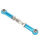 Changor Adjustable Length Tensioner Rod, Aluminum Alloy RC Car Push Rod for RC Car Upgrade (Blue)