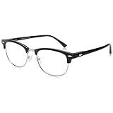 Betaview Black Clubmaster Photochromic Reading Glasses for Men and Women (+2.50) | 100% UV Protection | 2 in 1 Reading Glasses Lenses Darken In Sunlight | Unisex Sun Readers Multicolor, BET060