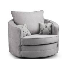 Verona Grey Swivel Chair Fullback Sofa