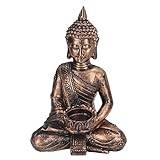 YLSZHYR Buddha Statue Copper Color Candle Holder Durable Resins Multi Purpose Buddha Candle Holders for Meditation Decoration Candlestick Holders Candle Stands Decorative Candlestick