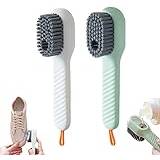 WSRRDRECVHi Household Cleaning Brush,Small Laundry Brush,Shoe Stain Remover Brush,Comfort Grip Nylon Brushes for Soft Bristle Scrub Clothes Shoe Underwear Fabric Hand Cleaning Brush