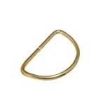 CURTAIN BLIND TIE BACK D RING EB BRASS PLATED METAL 25MM ( pack of 12 )