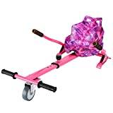 XUANMO Hover Go Karts Cart,Go Kart Adjustable Seat,hoverboard kartSuitable for 6.5inch, 8inch And 10inchInches Adults Kids Chrimas Gift (Starry Pink)