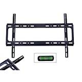 Safekom 37"- 70" Fixed TV Wall Mount Bracket With Spirit Level For 3D TVs LED LCD Plasma 37 42 46 50 55 60 65 70 Inch Slim Samsung Sony LG Screen Stand Holder Vesa Size 200 x 200mm to 600 x 400mm