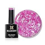 Bluesky Gel Polish - Glitter Neon 10 Hot Pink