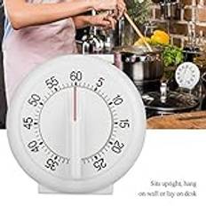 Sonew 60 Minutes Round Mechanical Kitchen Timer with Clear Ring Alarm, Handy Cooking Timer with Upright, Wall Hanging and Desk Lay Features, ABS Material