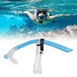 Atyhao Swimming Snorkel, Swim Training Cleaning Tools & Chemicals Rakes, Skimmers & Diving & Snorkeling Snorkels Snorkel Head, Reduced Drag Silicone Swimming Breathing Tube (Sky Blue)