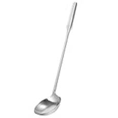 Soup Ladle Spoon Stainless Steel Cooking Ladle Oil Serving Spoon Gravy Canning Ladle for Wok with Long Handle Kitchen Utensil S(Size:47.5X11.5X4CM)