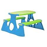 vidaXL Picnic Bench for Children Outdoor Bench and Table Children Garden Furniture Picnic Table with Seat 89.5x84.5x48 cm Polypropylene