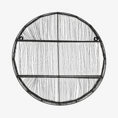 Enzo Wire Round Wall Shelf - Black by Fifty Five South