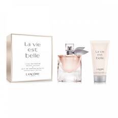 Lancome La Vie Est Belle L'Eau de Parfum Gift Set 50ml Spray - 50ml Body Lotion - Peacock Bazaar