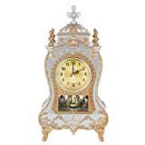 YXGLL Alarm Clock Vintage Desk Retro Alarm Clock Classical Royalty Sitting Room TV Cabinet Imperial Sit Pendulum Clocks (A One Size)