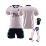 (Unnumbered, Adults XXL(185-190CM)) Hot 22/23 Arsenal Two Away Soccer Jersey With Socks Knee Pads - Not Specified